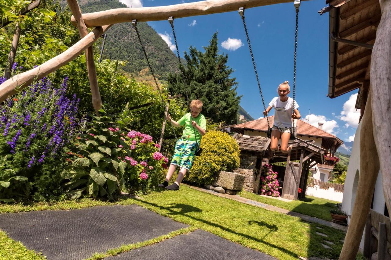 Hofer Am Bach Villa Lagundo Bagian luar foto